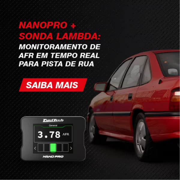 NanoPRO + Sonda Lambda: Monitoramento de AFR em Tempo Real para Pista e Rua