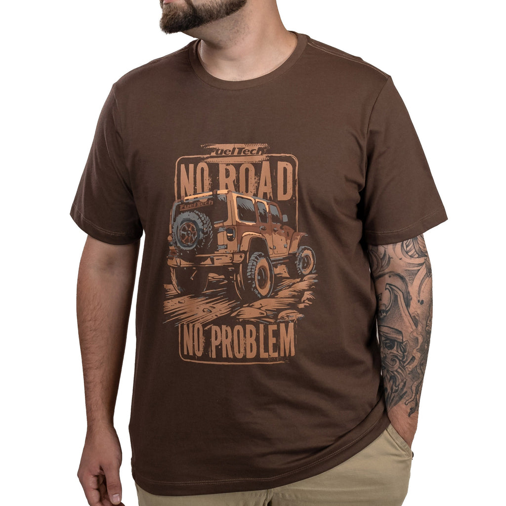 Camiseta Off Road FT - Frente com estampa No Road No Problem