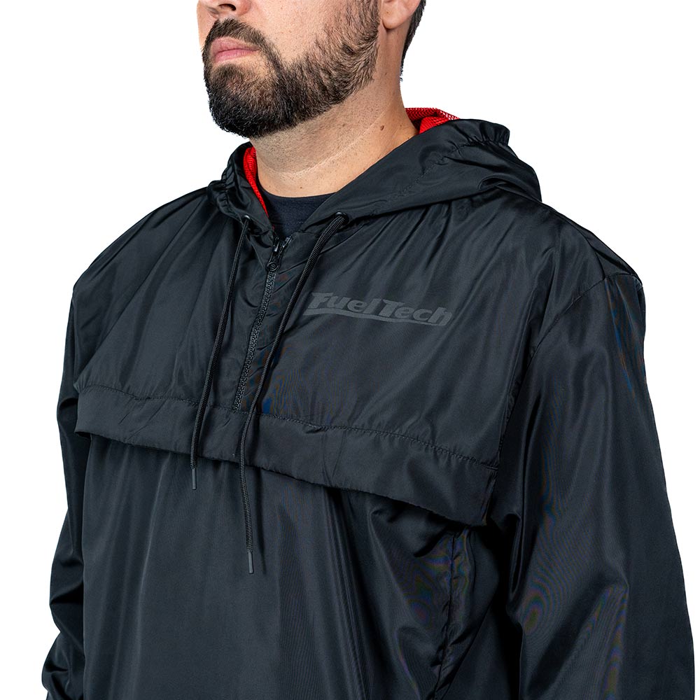 Casaco Corta Vento Preto FT