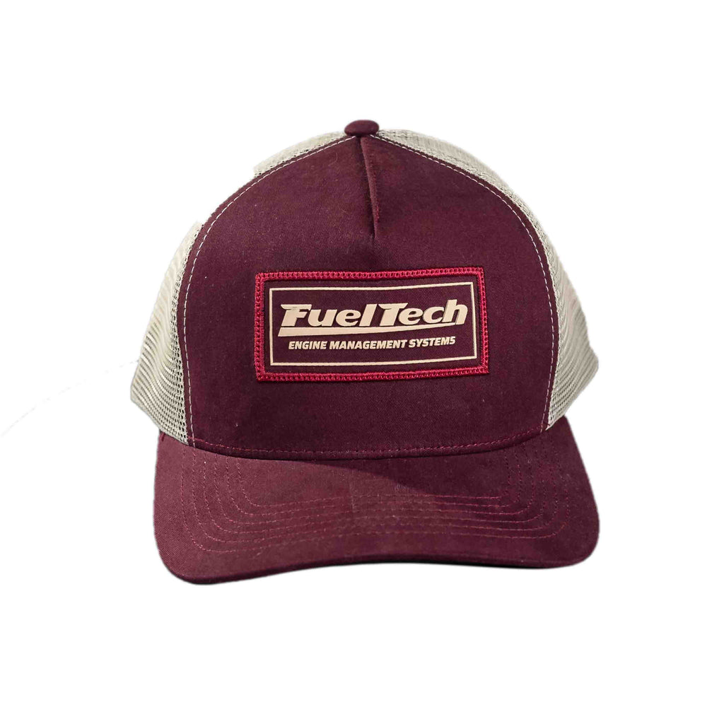 Boné Trucker Bordô FT frente