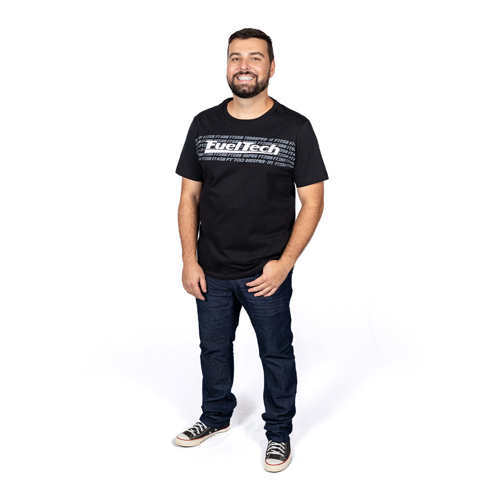 Camiseta Preta Módulos FuelTech