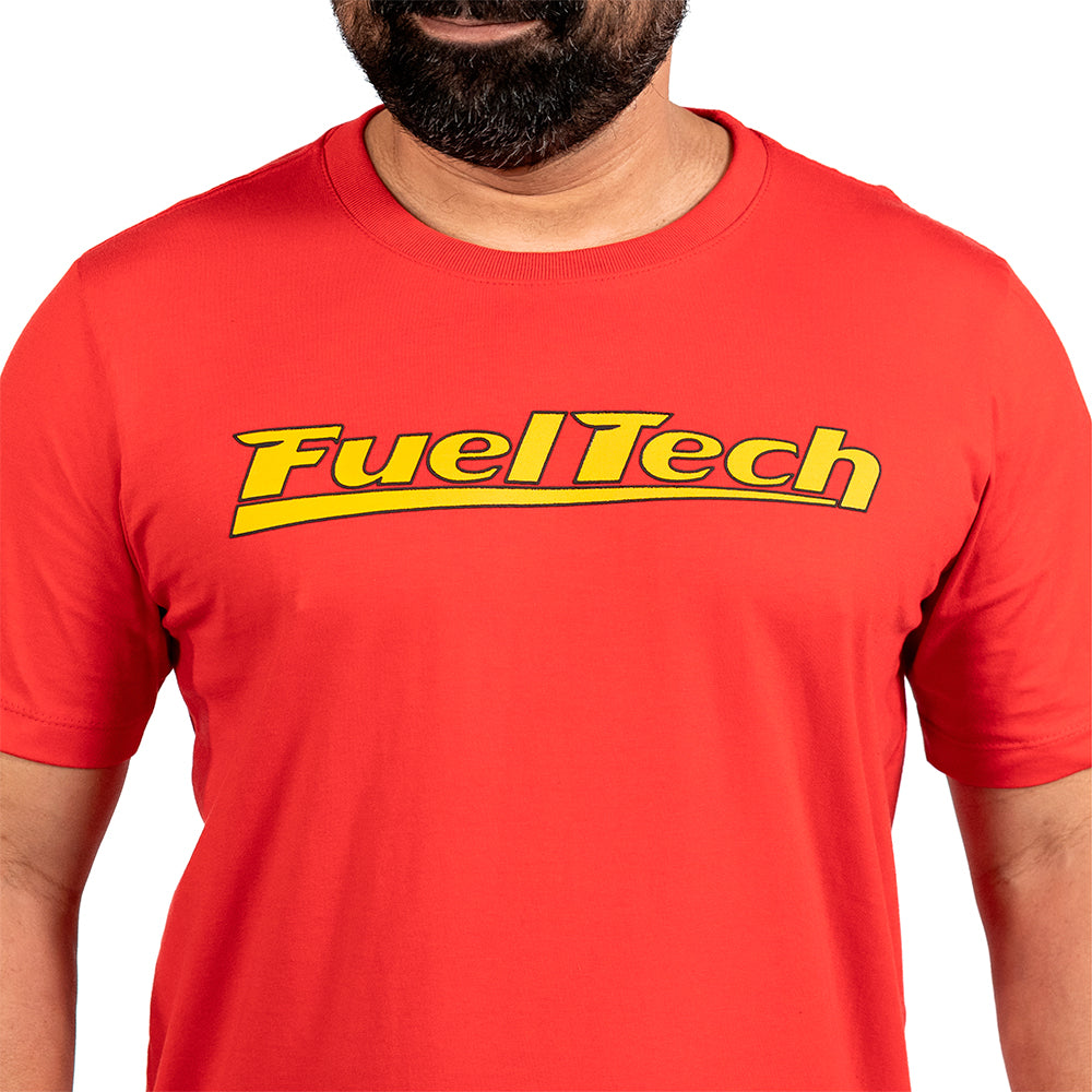 Camiseta Vermelha FT Amarelo