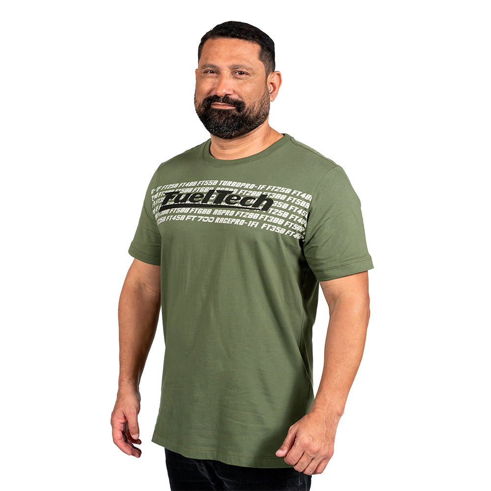 Camiseta Verde Estampada FuelTech