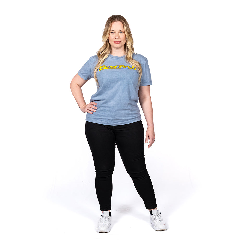 Camiseta Slim Azul Estonado FuelTech