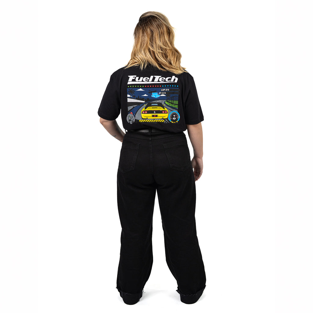 Camiseta Gamer FT - modelo feminino costas