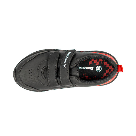 Tênis Race Infantil FT — vista superior com fechamento duplo em velcro e palmilha quadriculada