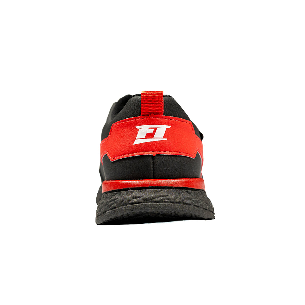 Tênis Race Infantil FT — vista traseira com logo FT no calcanhar